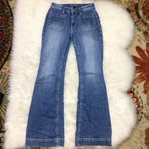 Shyanne Womens Flare Jeans Size 30 Mid Rise Stretch Bell Bottoms Western
